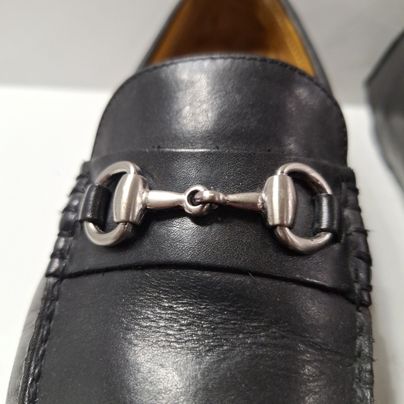 Cole Haan Men's Black Buckle Leather Careerwear Preppy Slip On Loafers Size 8.5 - Picture 6 of 13